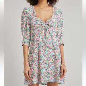 Never worn RIXO mini floral dress size XS